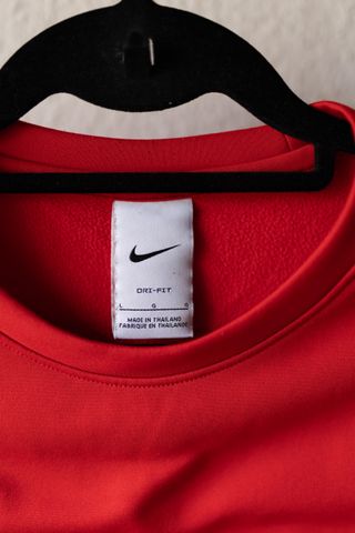 Sudadera Nike Roja Y2K Logo Bordado