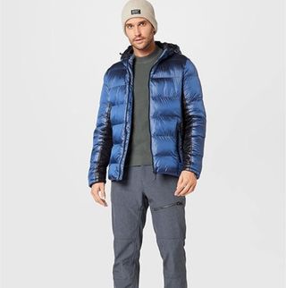 Chaqueta Blend M azul y negro brillante