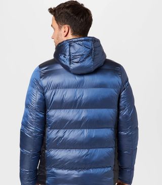 Chaqueta Blend M azul y negro brillante
