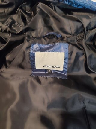 Chaqueta Blend M azul y negro brillante