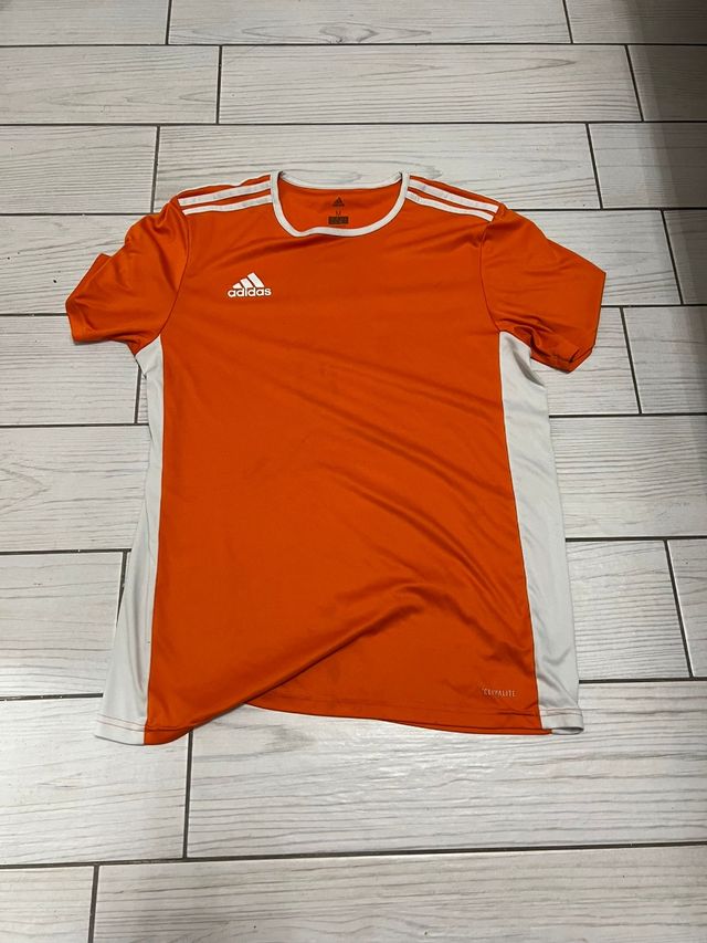 Maglia Adidas Arancione e Bianca Taglia M