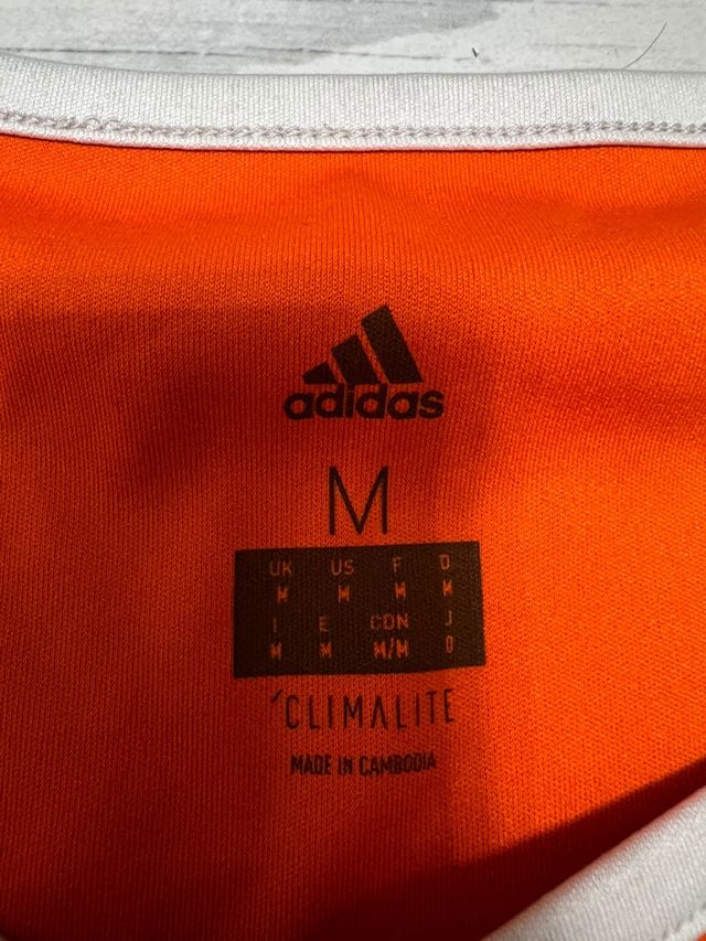Maglia Adidas Arancione e Bianca Taglia M