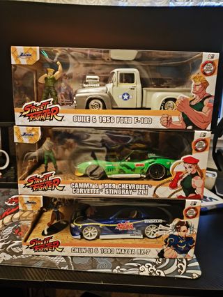 Street Fighter Jada Die-Cast Coches y Figuras