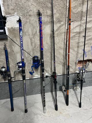 Lote de 6 cañas de pescar