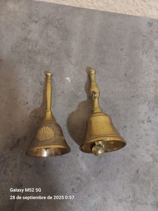 2 campane antiche in bronzo