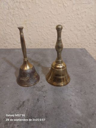 2 campane antiche in bronzo
