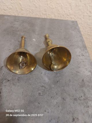 2 campane antiche in bronzo
