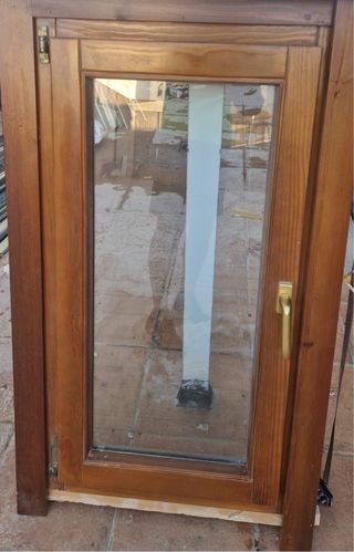 Ventana abatible madera climalit