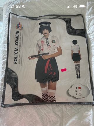 Disfraz Policía Zombie Partilandia Talla S