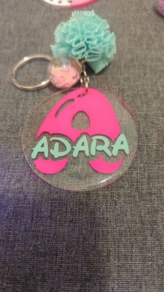 Llavero personalizado Sole con pompón