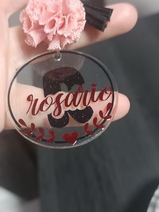 Llavero personalizado Sole con pompón