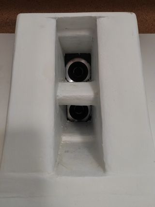 Bandeja de medios blanca