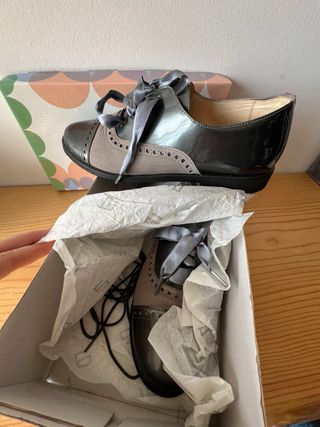 Mocasines Andanines Negro/Gris