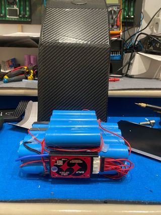 Batería de Lithio con su mochila