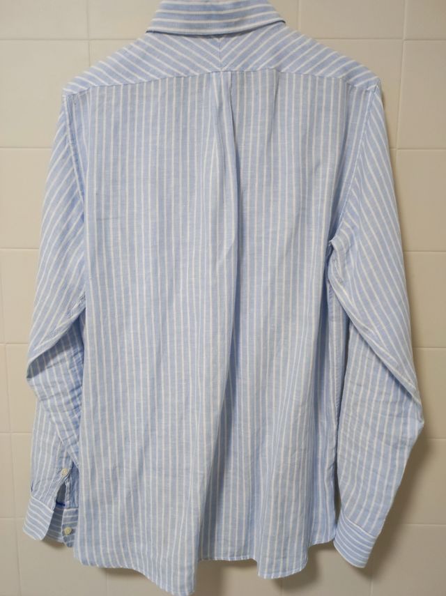 Camisa El Ganso Rayas Azul y Blanco