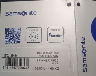 Maleta Samsonite S'Cure Spinner 75 Negra