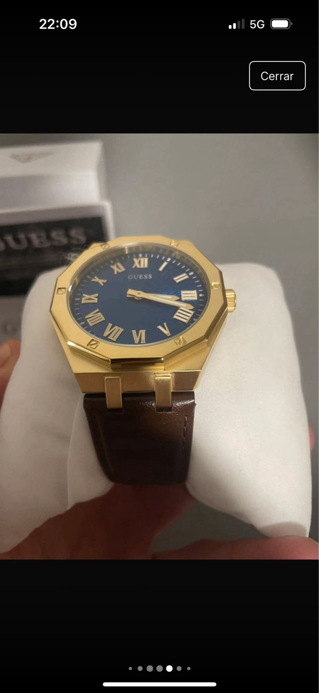 Reloj Guess Dorado y Azul