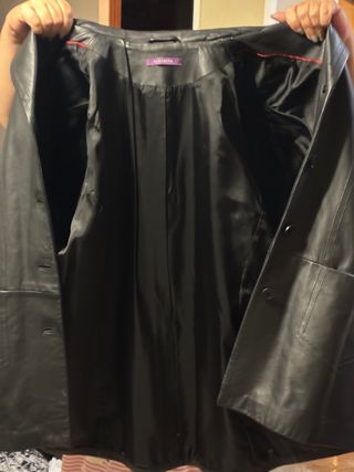 Abrigo de piel auténtica para mujer