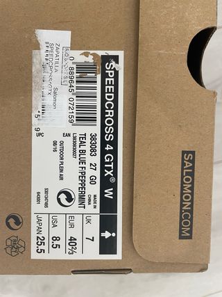 Zapatillas Salomon Speedcross 4 GTX W Azul y Verde
