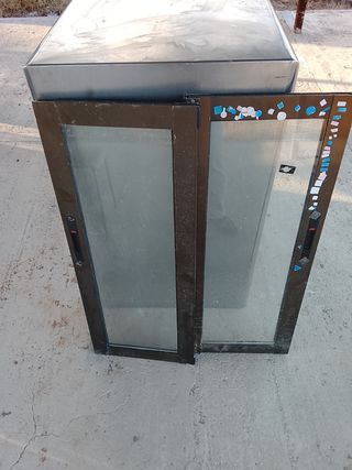 Ventana aluminio con persiana 
