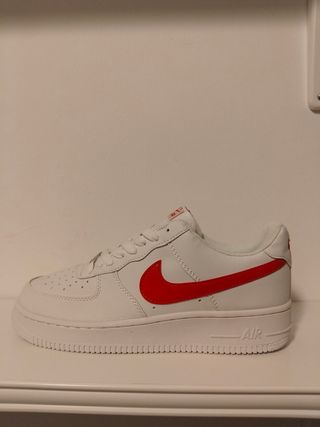Zapatillas Nike Air Force 1 Blancas Rojas