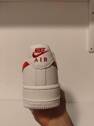 Zapatillas Nike Air Force 1 Blancas Rojas