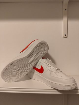 Zapatillas Nike Air Force 1 Blancas Rojas