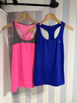 Lote 2 Camisetas Técnicas Mujer Talla M