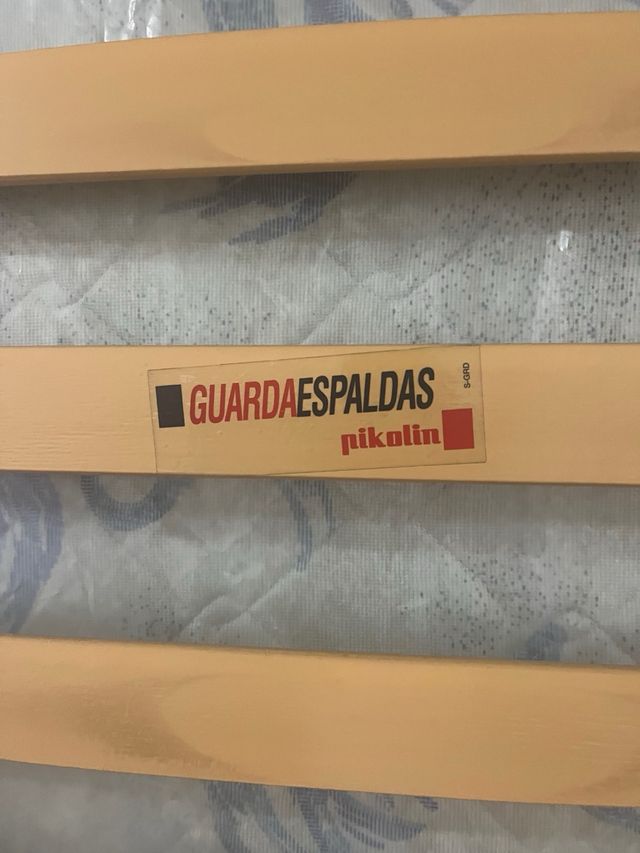 Somier metálico con láminas de madera