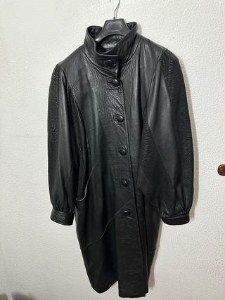 Chaqueta de cuero negro