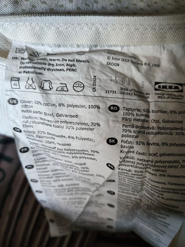 Cojín para cabecero blanco