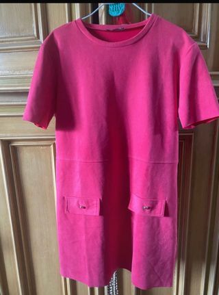 Vestito Zara maniche corte rosa