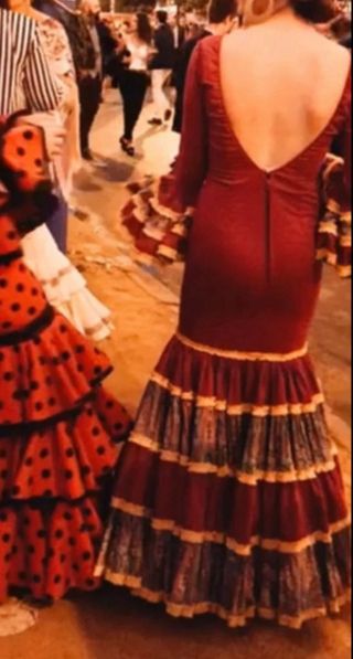 Traje Flamenca Canastero Multicolor Talla Única