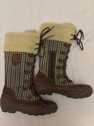 Botas UGG Marrones a Cuadros Talla 38