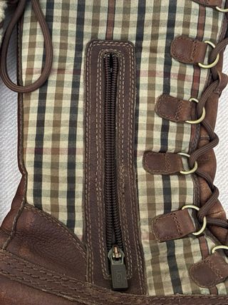 Botas UGG Marrones a Cuadros Talla 38