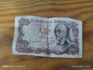 Billete 100 pesetas Banco de España 1970