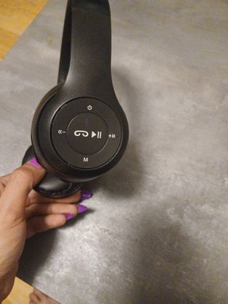 Auriculares diadema negros Bluetooth
