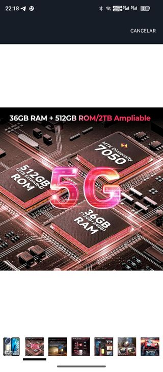 Oukitel WP56 Móvil Resistente 5G Negro rugerizado