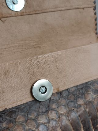 Cartera de piel de serpiente