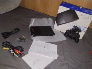 Ps2 Slim Sony Negro Completo