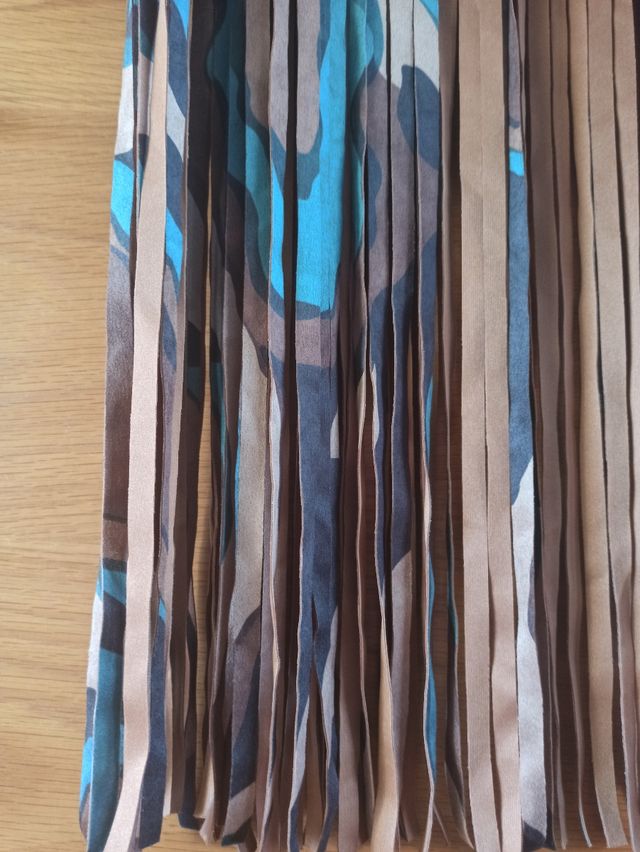 Chaleco flecos antelina T. Única hasta 40 justo