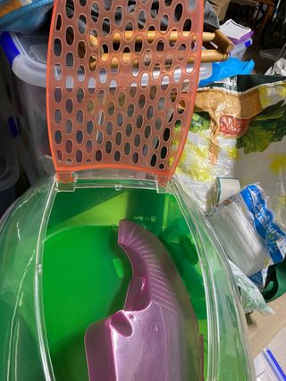 Acuario tortuga con dos niveles