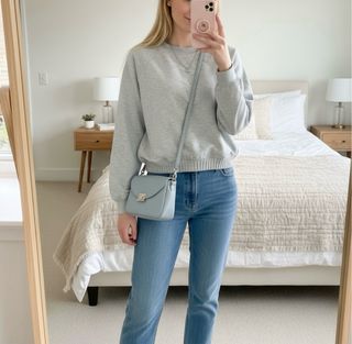 Sudadera Bershka Gris Talla XS