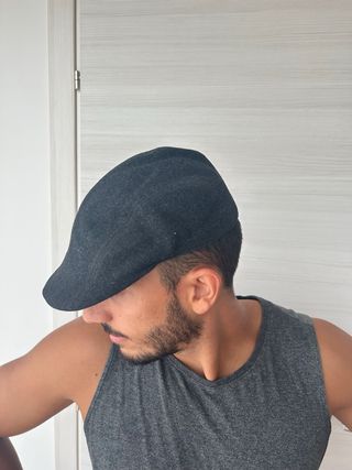 Berretto Gatsby Uomo Grigio Fatto a Mano