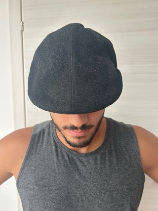 Berretto Gatsby Uomo Grigio Fatto a Mano