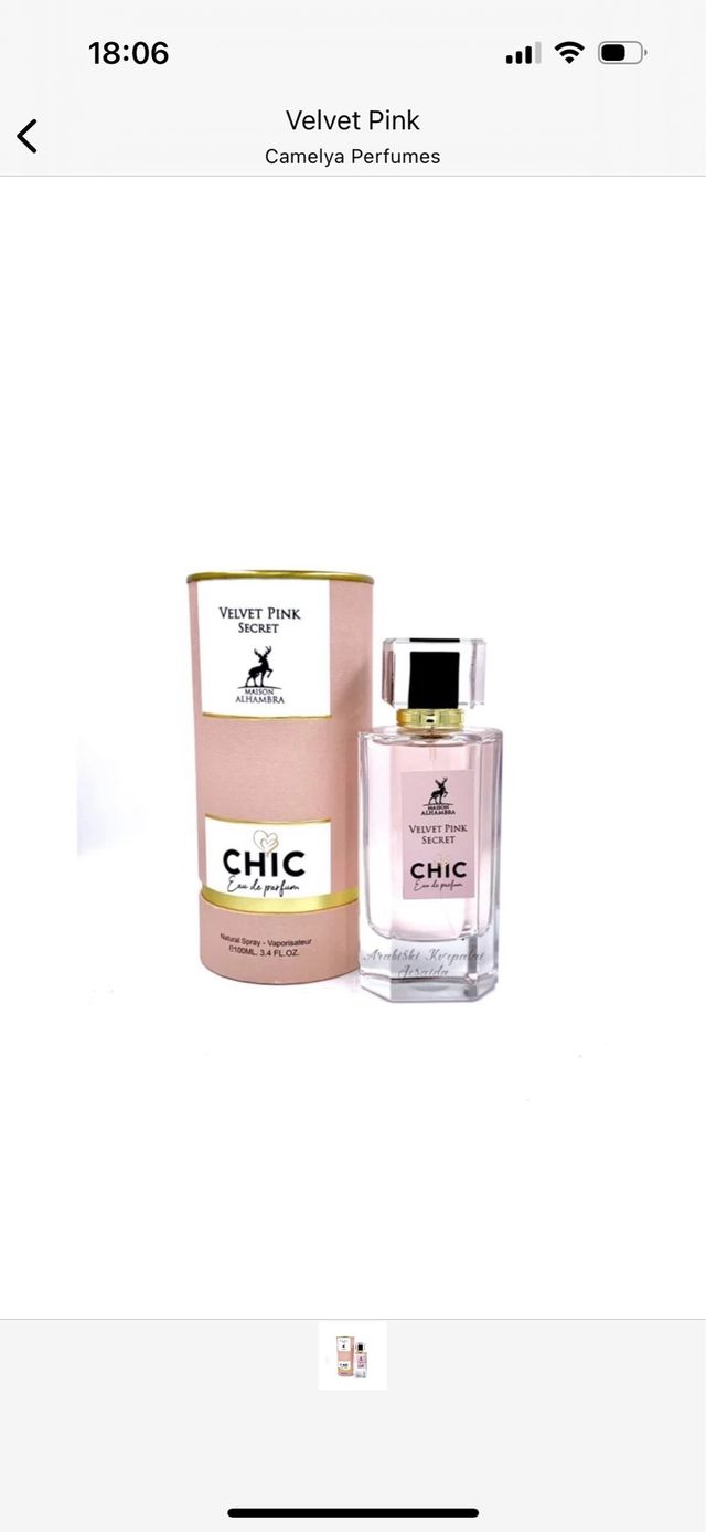 Perfume Velvet Pink Secret 100ml