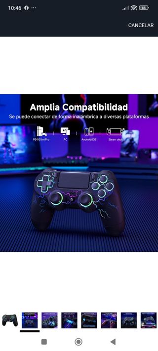 Mando P03 Inalámbrico RGB para PS/PC