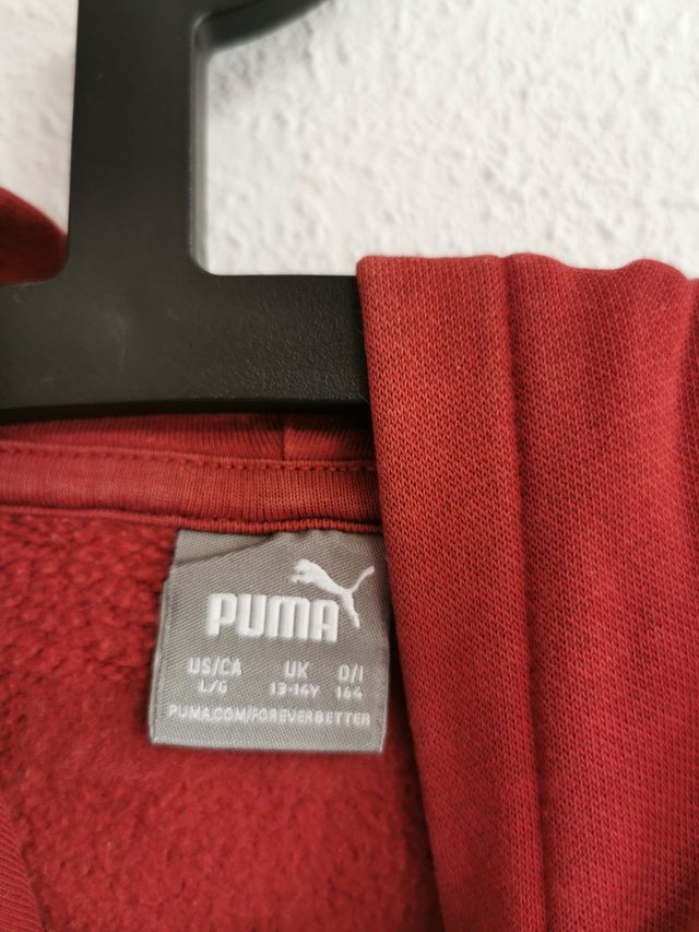 Sudadera Puma de niño talla 13-14 años.