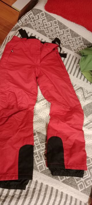 Pantalones de esquí rojos