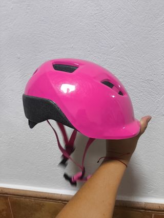 Casco Bicicleta Niña Rosa